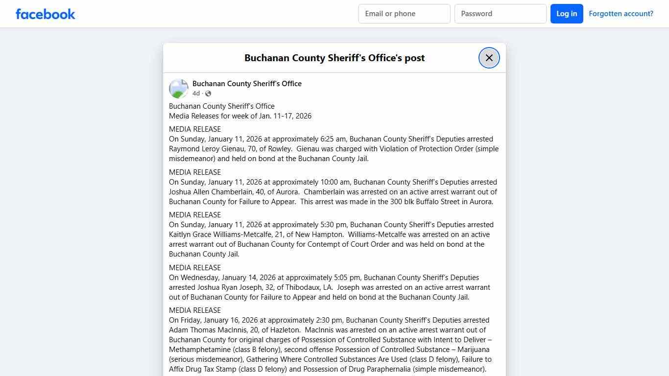 Buchanan County... - Buchanan County Sheriff's Office Facebook